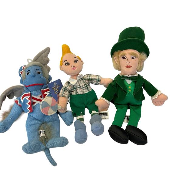 The Wizard of Oz Cast Set of 9 Plush Dolls 1998 Warner Bros Vintage Wicked Witch - Picture 3 of 16